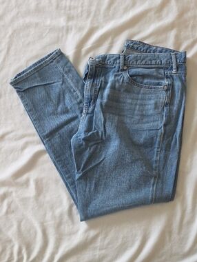 Eddie Bauer Women's Light Blue Straight-Leg Jeans Boyfriend